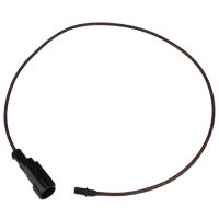 Warning cable contact brake lining wear