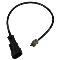 Warning cable contact brake lining wear