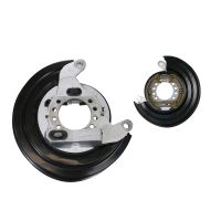 Brake kit pre-mounted on anchor plates left