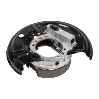Brake kit with anchor plate, rear left