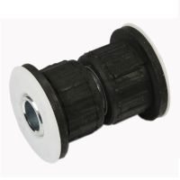 Silent bushing leaf spring