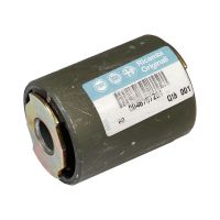 Rubber leaf spring in front