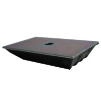 Rubber leaf spring plate