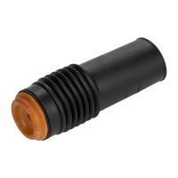 Dust collar shock absorber in front