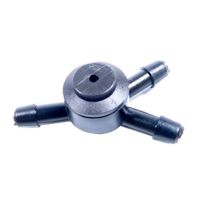 T-piece with valve 4 mm Ø