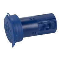 Washer reservoir lid with filter