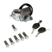 Ignition switch complete with door closing cylinder