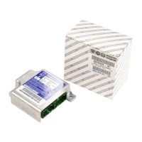 Control unit for air bag in knee area