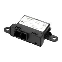 Control unit for the rear parking sensors