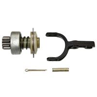 Starter freewheel with pinion