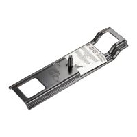 Battery retaining plate in the top center