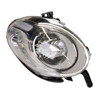 Headlights completely on the left