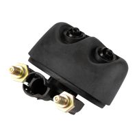 Headlight cleaning system spray nozzle on the left