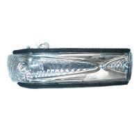 Turn signal cap right white in the mirror