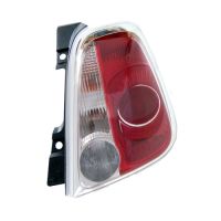 Rear light right white border original