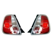 Set of rear lights with white border