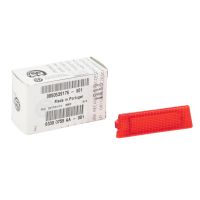 Rear reflector on the left front door