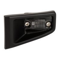 License plate light on the right