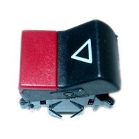 Hazard warning switch with light red