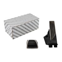 Pedal set made of aluminum with rubber inserts