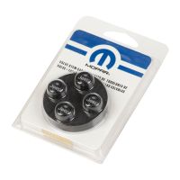 Black valve flaps set of 4 with Jeep logo