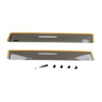 Dark tinted wind deflector for rear window, set of 2
