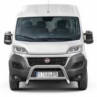 STEELER front protection bar with crossbars incl. mounting kit, polished stainless steel