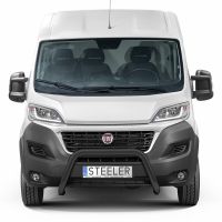 STEELER Classic front protection bar incl. mounting kit, black powder-coated