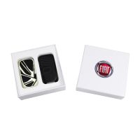 Key cover set black-white fluorescent with pattern