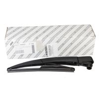 Wiper arm with blade behind