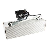 Wiper linkage complete with motor