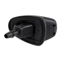 Spray nozzle at the top rear