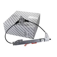 Manual window lifter at the rear right