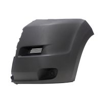 Bumper corner front left grey without holes for fog light