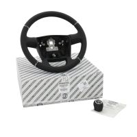Leather steering wheel with leather shift knob 6-gear