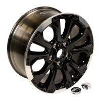 Light alloy wheels black / silver 18 "with Jeep cover cap