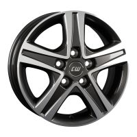 15-inch Borbet CWD Mistral Anthracite Glossy Polished alloy wheel