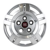 Hubcap 16 inch rim emblem red