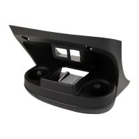 Cup holder center console with wireless charging shelf for smartphone