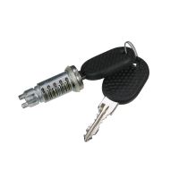 Door closing cylinder with 2 keys