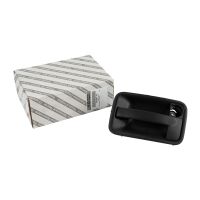 Sliding door handle on the right with cylinder