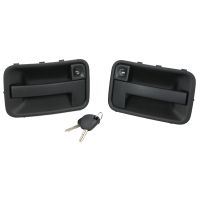 Door handle set front left and right with key