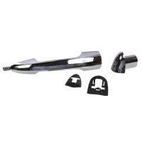 Door handle front right plastic chrome