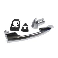 Door handle front right plastic aluminium look