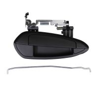 Door handle right plastic black 3-door