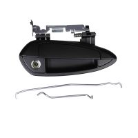Door handle right plastic black 3-door