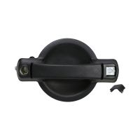 Door handle / pane without locking cylinder