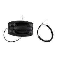 Black sliding door handle