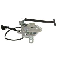 Engine hood lock with microswitch