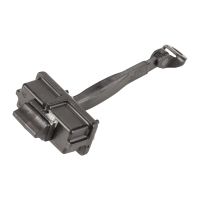 Door stop strap, rear door tensioner